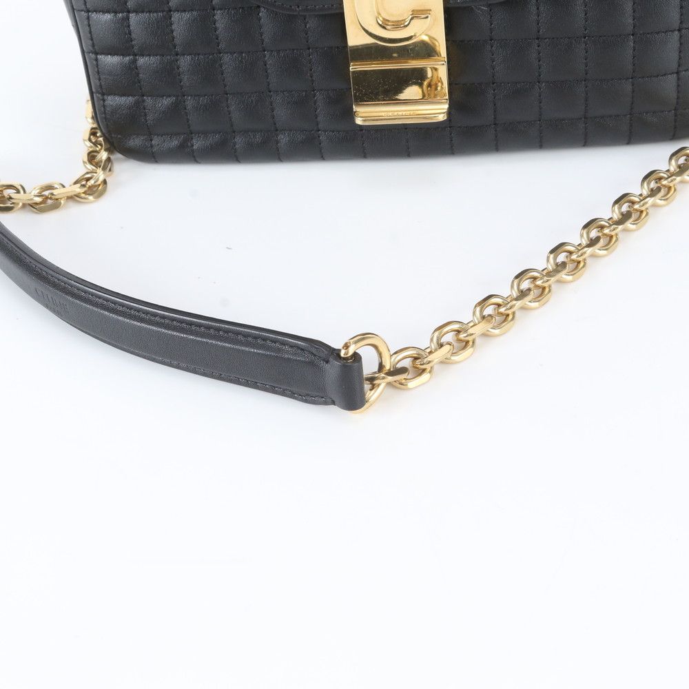 Celine C Medium Quilted Leather 2-Way Chain Shoulder Bag — view 2