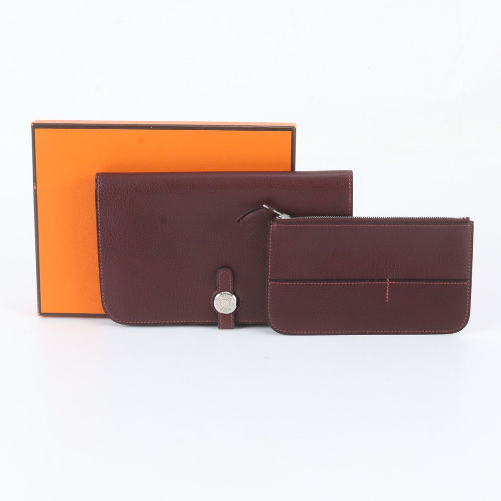 Hermes Dogon Duo GM Coin Purse Leather