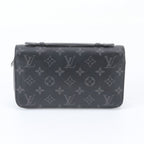 Louis Vuitton Monogram Eclipse Zippy Leather Wallet