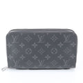 Louis Vuitton Monogram Eclipse Zippy Leather Wallet