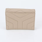 Saint Laurent YSL Stitch Quilted Leather Bifold Wallet Compact — view 2