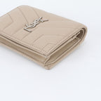 Saint Laurent YSL Stitch Quilted Leather Bifold Wallet Compact — view 4