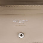 Saint Laurent YSL Stitch Quilted Leather Bifold Wallet Compact — view 8