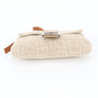 Fendi Zucca Mamma Bucket Cashmere Leather Shoulder Bag — view 6