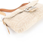Fendi Zucca Mamma Bucket Cashmere Leather Shoulder Bag — view 5