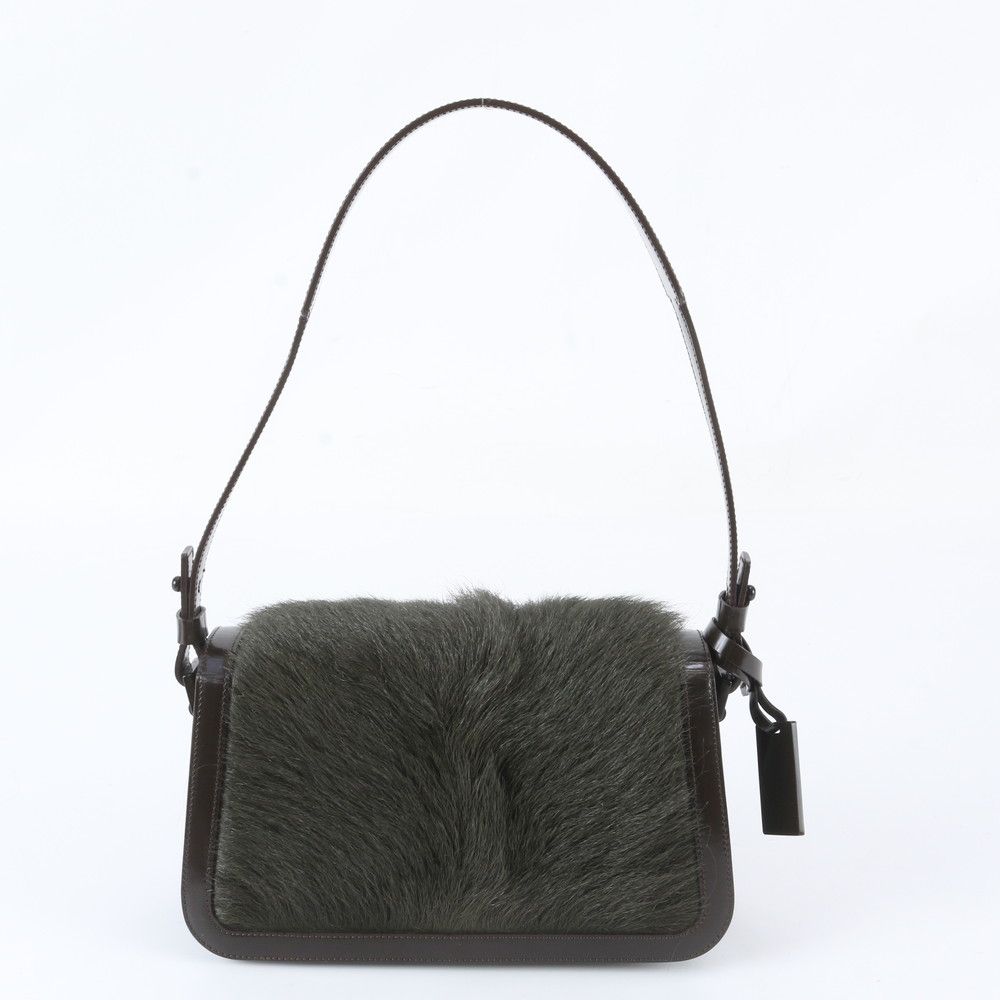 Celine Real Fur Pouch Leather Shoulder Bag One Handle — view 3