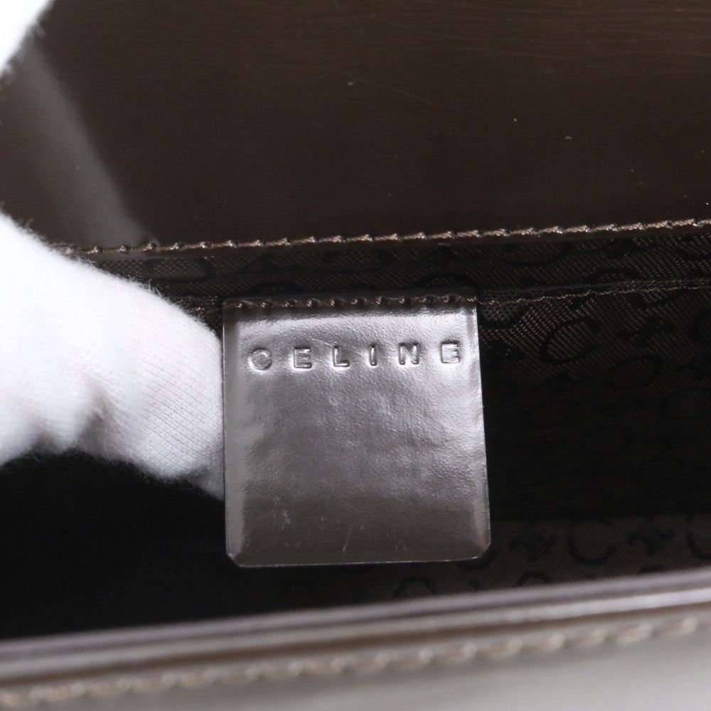 Celine Real Fur Pouch Leather Shoulder Bag One Handle — view 8