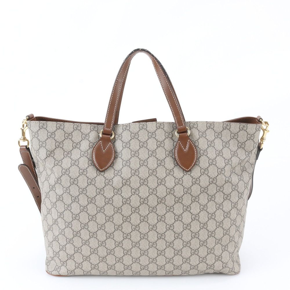 Gucci GG Supreme Leather 2-Way Shoulder Bag Crossbody Hand — view 4