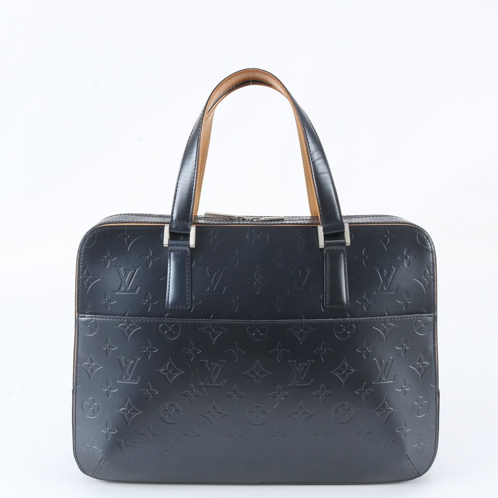 Louis Vuitton Monogram Matte Malden Leather Tote Bag Business Hand