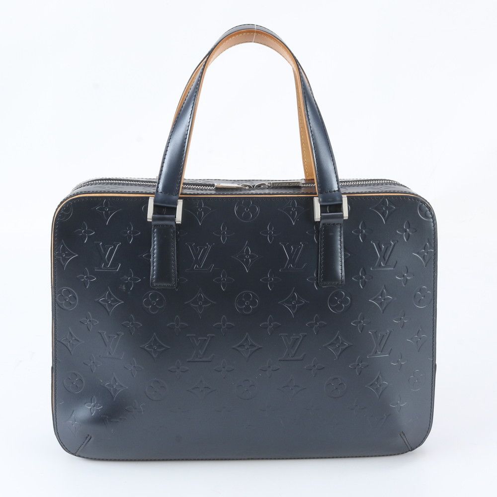 Louis Vuitton Monogram Matte Malden Leather Tote Bag Business Hand — view 3