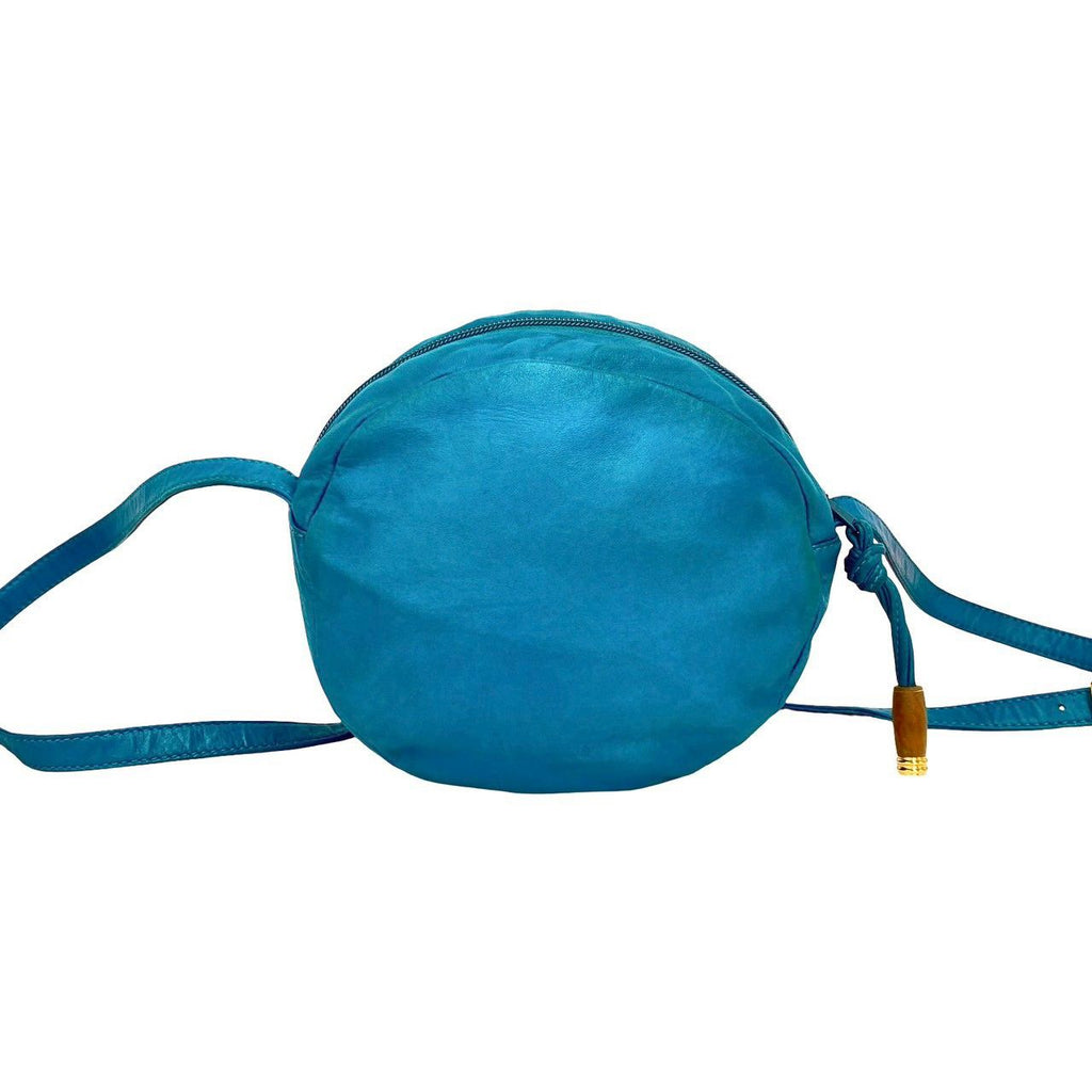 Loewe Anagram Logo Nappa Leather Mini Shoulder Bag Pochette Turquoise Blue — view 3