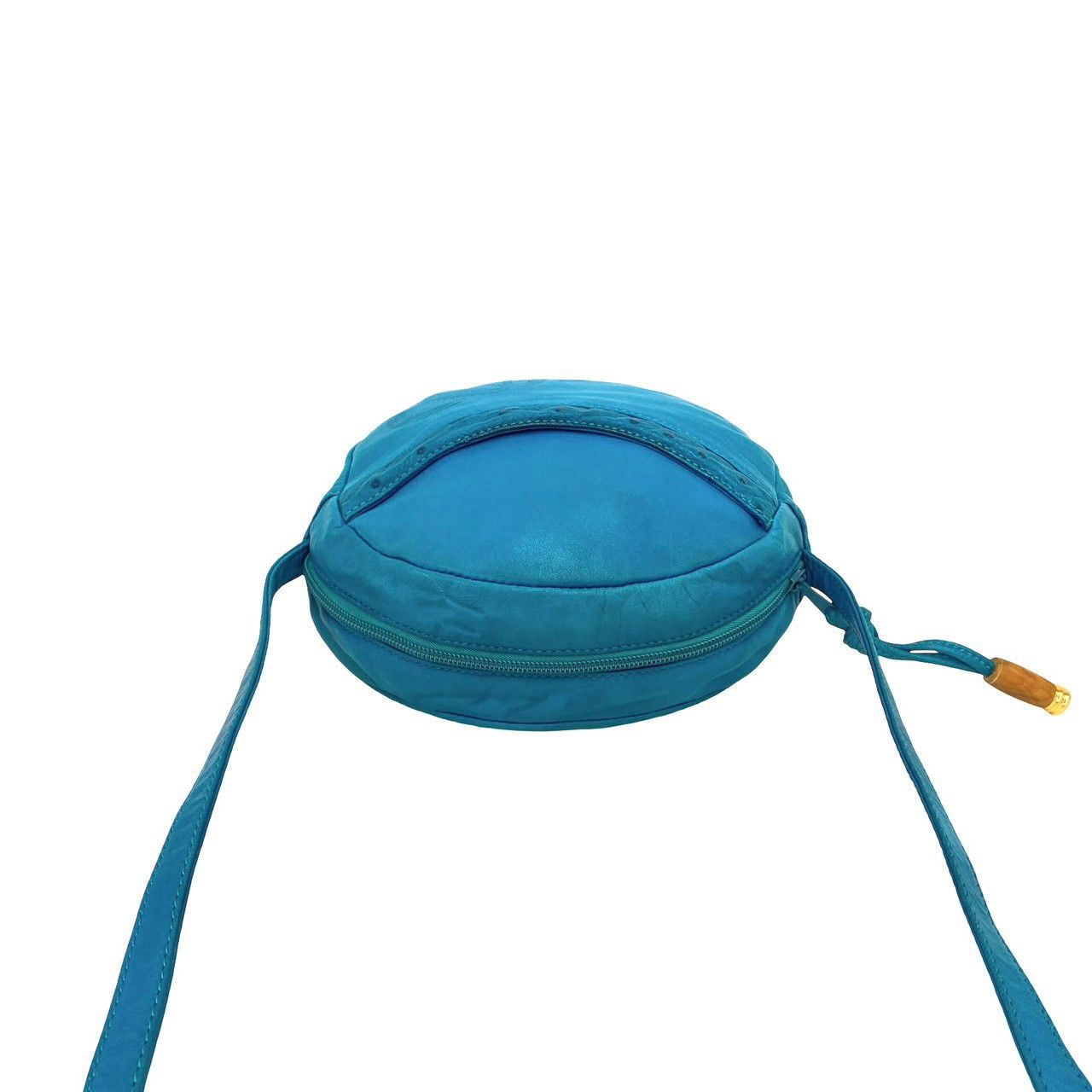 Loewe Anagram Logo Nappa Leather Mini Shoulder Bag Pochette Turquoise Blue — view 4