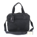 Prada White Tessuto Nylon Leather 2-Way Business Bag Shoulder