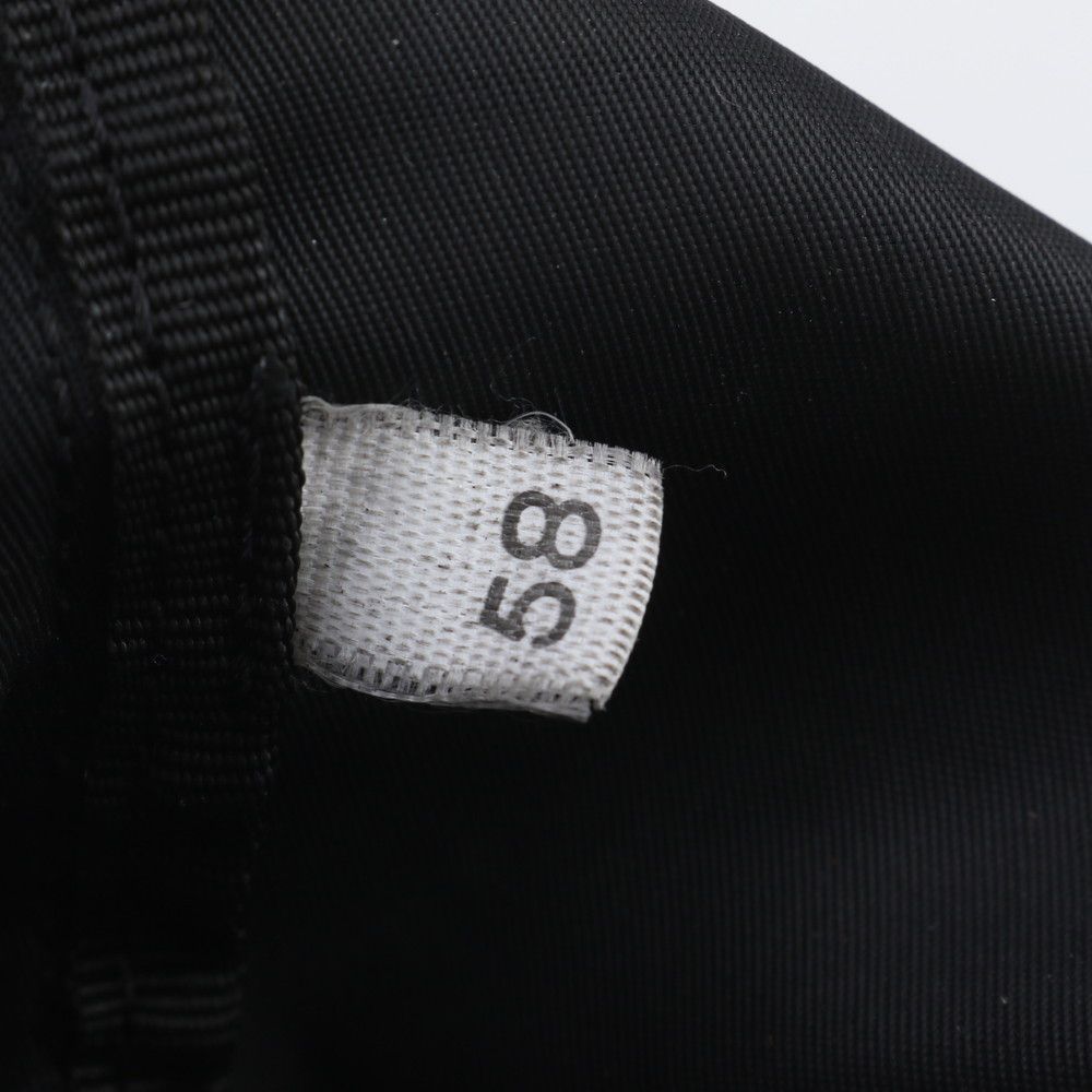 Prada White Tessuto Nylon Triangle Logo Leather Pouch — view 8