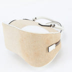 Prada White Triangle Logo Leather Handbag Tote — view 6