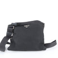 Prada Tessuto Nylon Triangle Logo Leather Shoulder Bag Crossbody Messenger
