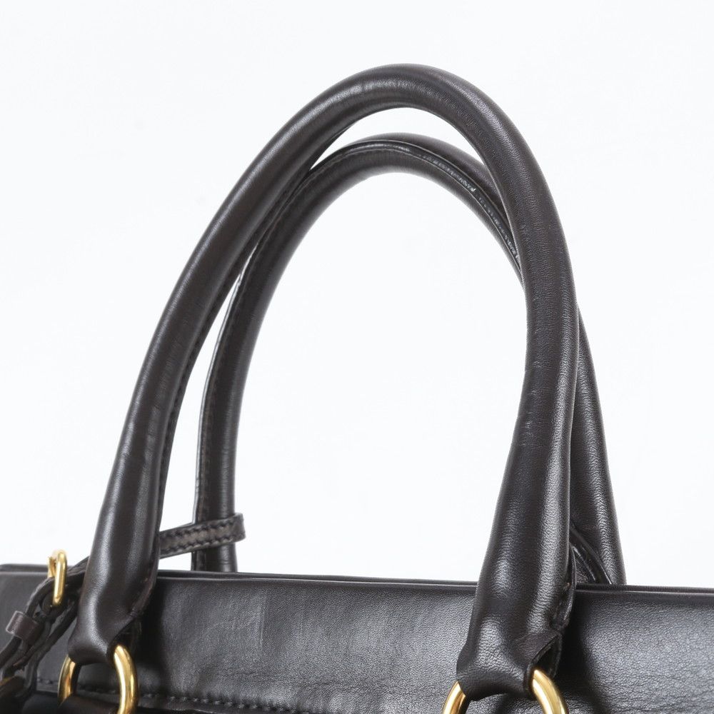 Prada White Tessuto Nylon Leather Tote Bag — view 2