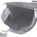 Prada Tessuto Nylon Triangle Logo Leather Shoulder Bag — view 7