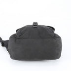 Prada Tessuto Nylon Triangle Logo Leather Shoulder Bag Crossbody Messenger — view 5