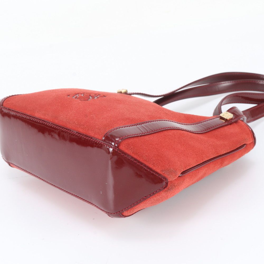 Loewe Anagram Leather Tote Bag Shoulder Hand Gold — view 6