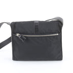 Prada White Tessuto Nylon Leather Shoulder Bag Tote — view 3