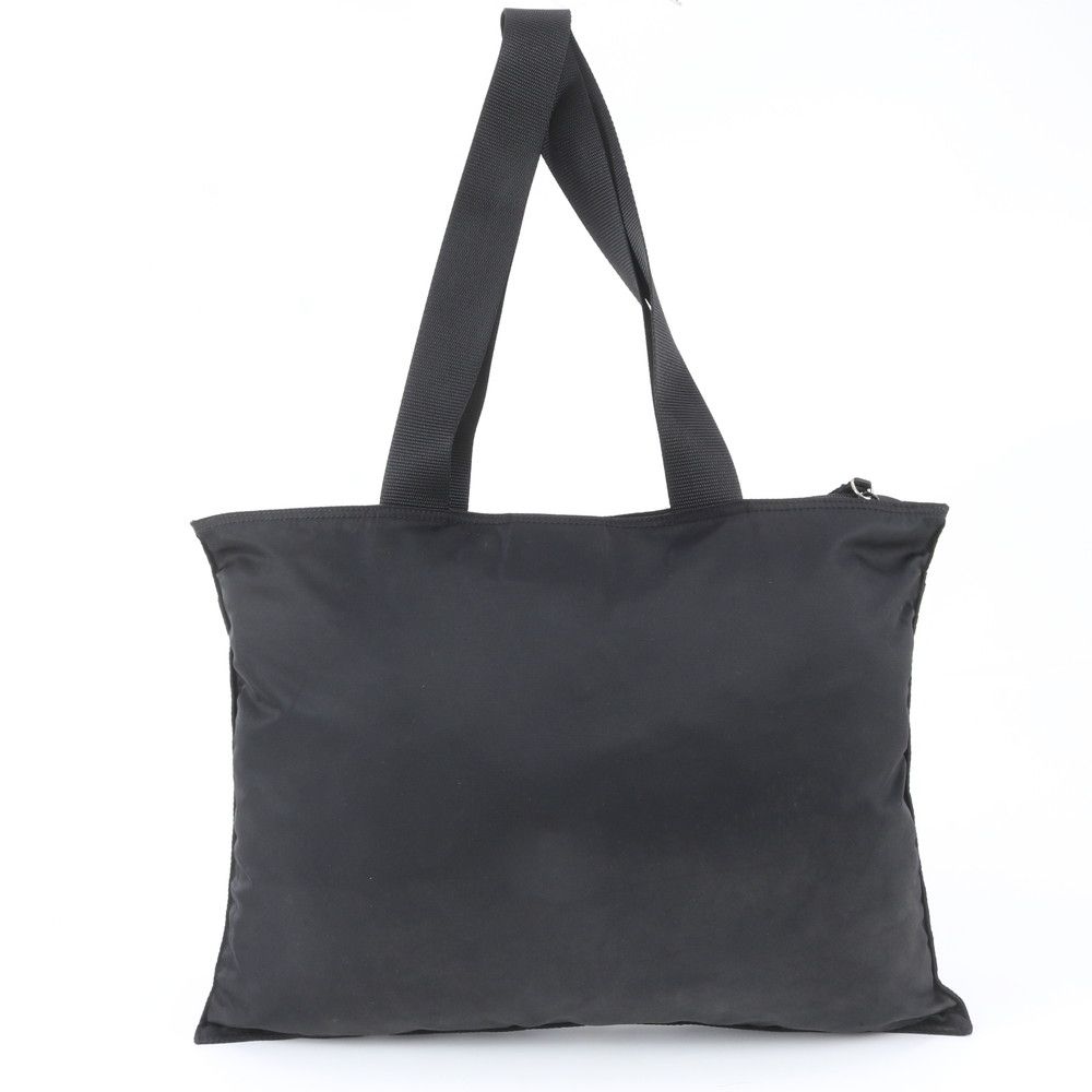 Prada White Tessuto Nylon Triangle Logo Tote Bag Shoulder Document — view 3