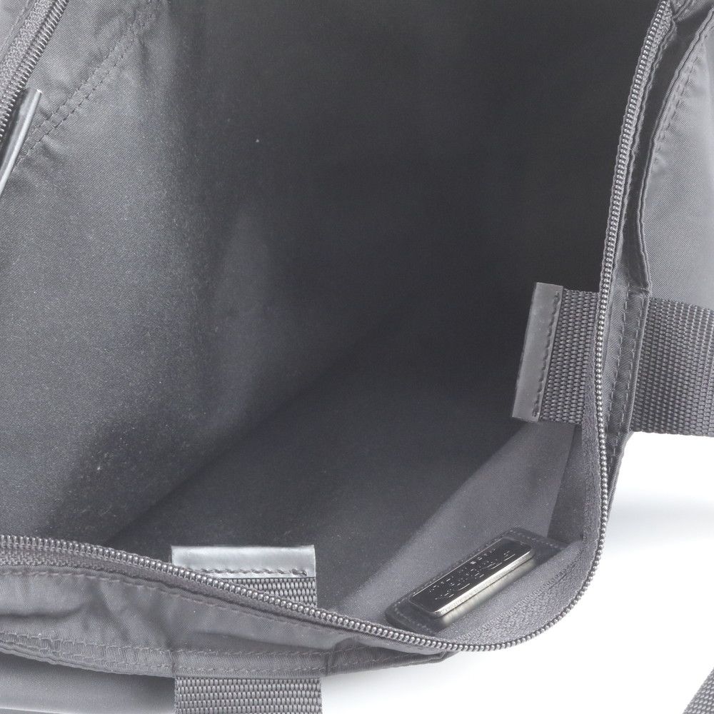 Prada White Tessuto Nylon Triangle Logo Tote Bag Shoulder Document — view 7