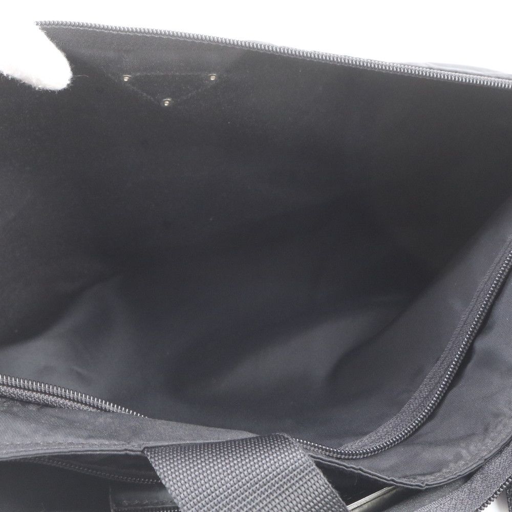 Prada White Tessuto Nylon Triangle Logo Tote Bag Shoulder Document — view 8