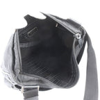Prada White Tessuto Nylon Triangle Logo Leather Shoulder Bag Crossbody — view 6