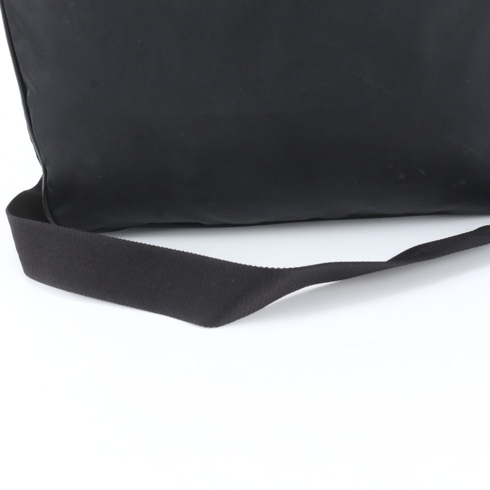 Prada White Tessuto Nylon Triangle Logo Leather Shoulder Bag Crossbody Business — view 2
