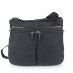 Prada White Tessuto Nylon Triangle Logo Leather Shoulder Bag Crossbody Business — view 3