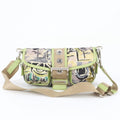 Prada White Tessuto Nylon Triangle Logo Leather Shoulder Bag