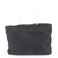 Prada White Tessuto Nylon Triangle Logo Tote Bag Shoulder