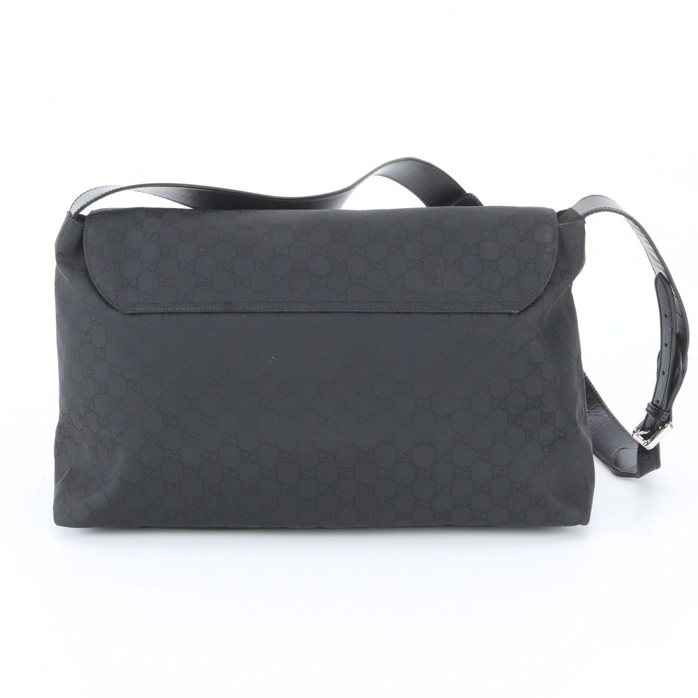 Gucci GG Nylon Leather Shoulder Bag Crossbody Messenger Business — view 3