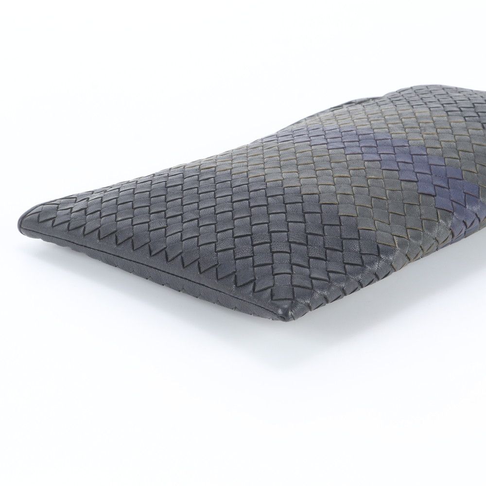 Bottega Veneta Intrecciato Braided Leather Clutch Pouch Business — view 4