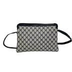Gucci Vintage Sherry Line GG Logo Pattern Leather Shoulder Bag Crossbody Navy — view 3