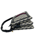 Gucci Vintage Sherry Line GG Logo Pattern Leather Shoulder Bag Crossbody Navy — view 5