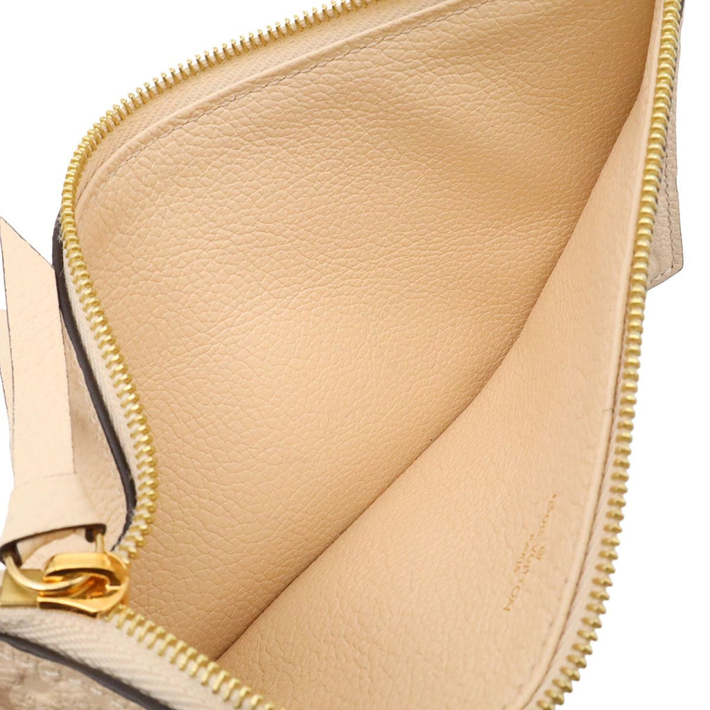Louis Vuitton Monogram Empreinte Pochette Felicie Shoulder 2-Way Clutch Cream — view 8