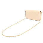 Louis Vuitton Monogram Empreinte Pochette Felicie Shoulder 2-Way Clutch Cream — view 2