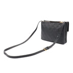 Louis Vuitton Monogram Empreinte Shoulder Bag Pochette Crossbody Noir Black Gold — view 2