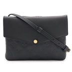 Louis Vuitton Monogram Empreinte Shoulder Bag Pochette Crossbody Noir Black Gold