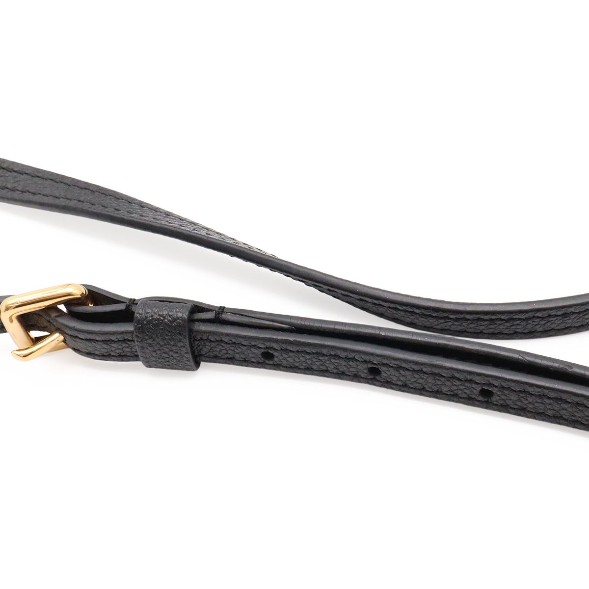 Louis Vuitton Monogram Empreinte Shoulder Bag Pochette Crossbody Noir Black Gold — view 4