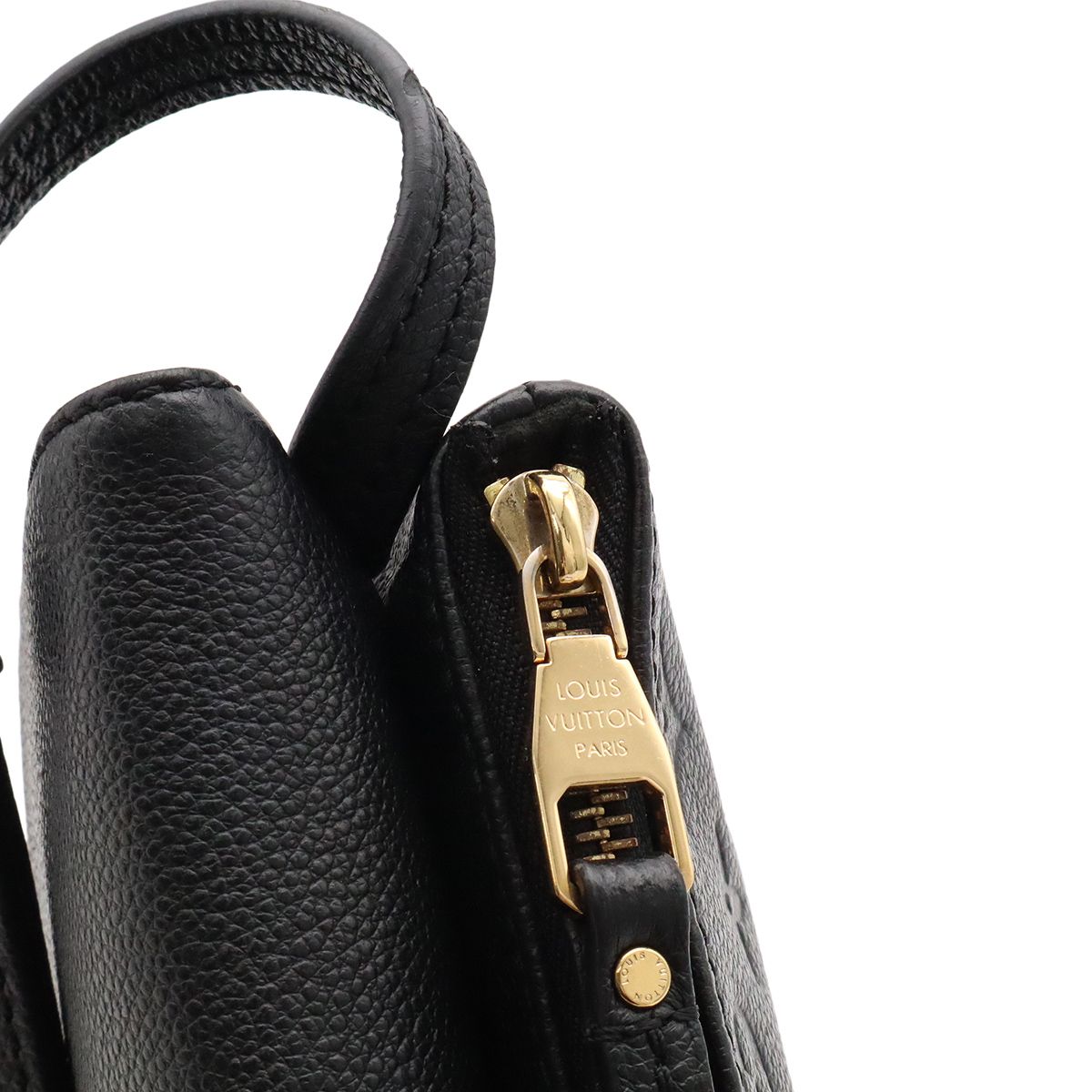 Louis Vuitton Monogram Empreinte Shoulder Bag Pochette Crossbody Noir Black Gold — view 6