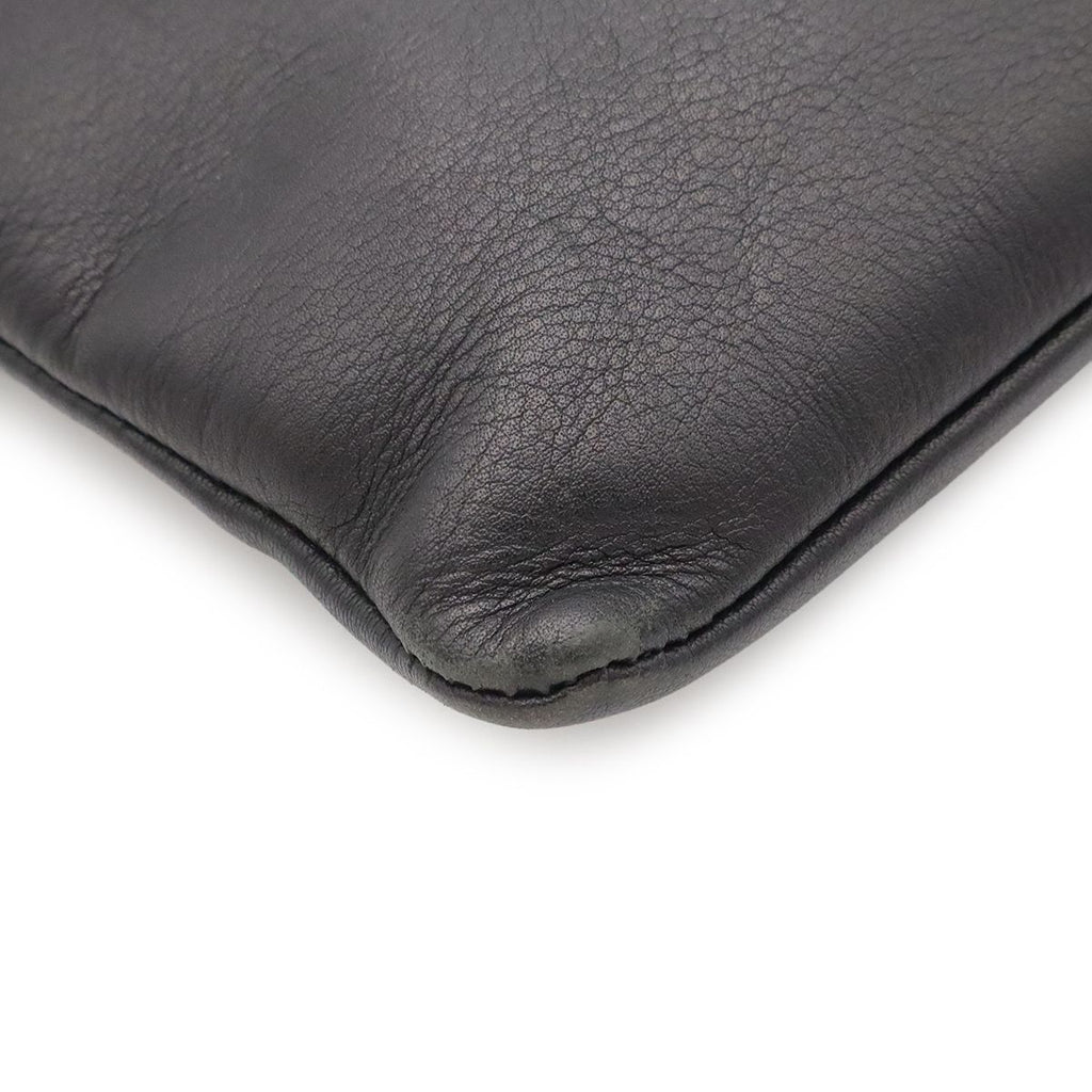 Loewe Anagram Pochette Shoulder Bag Pouch Crossbody Leather Black — view 3