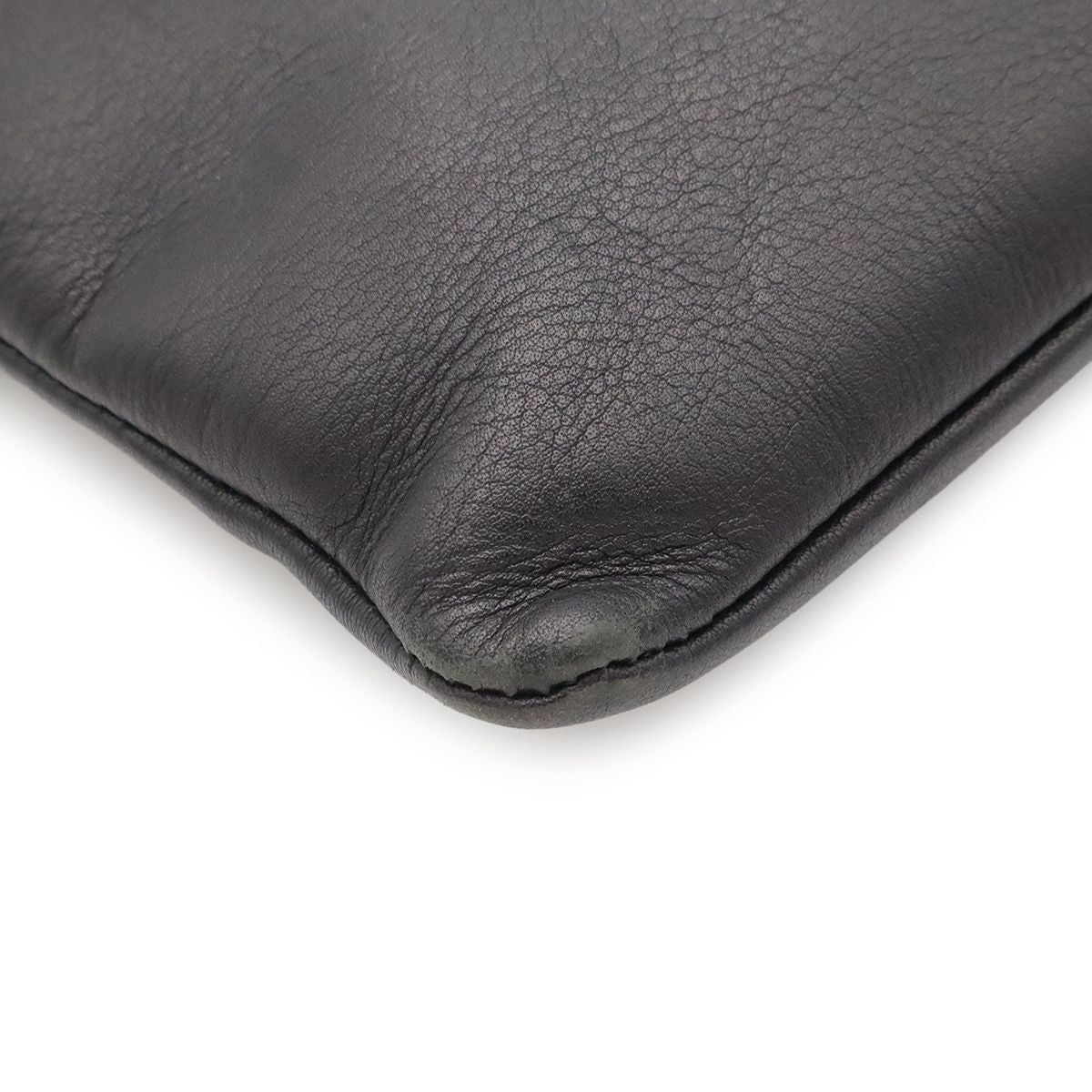 Loewe Anagram Pochette Shoulder Bag Pouch Crossbody Leather Black — view 3