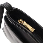 Loewe Anagram Pochette Shoulder Bag Pouch Crossbody Leather Black — view 5