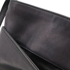 Loewe Anagram Pochette Shoulder Bag Pouch Crossbody Leather Black — view 7