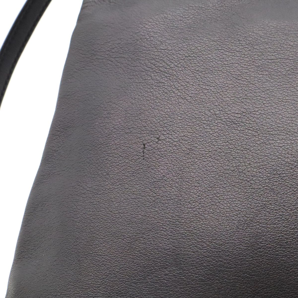 Loewe Anagram Pochette Shoulder Bag Pouch Crossbody Leather Black — view 6