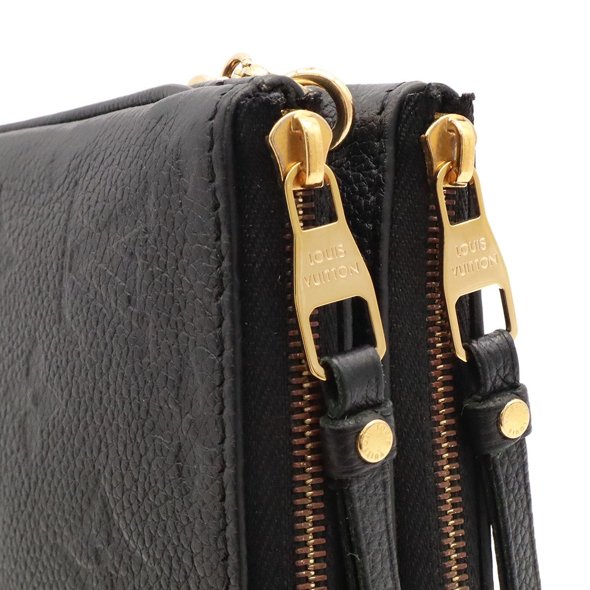 Louis Vuitton Monogram Empreinte Pochette Double Zip Chain Shoulder Bag 2-Way — view 5
