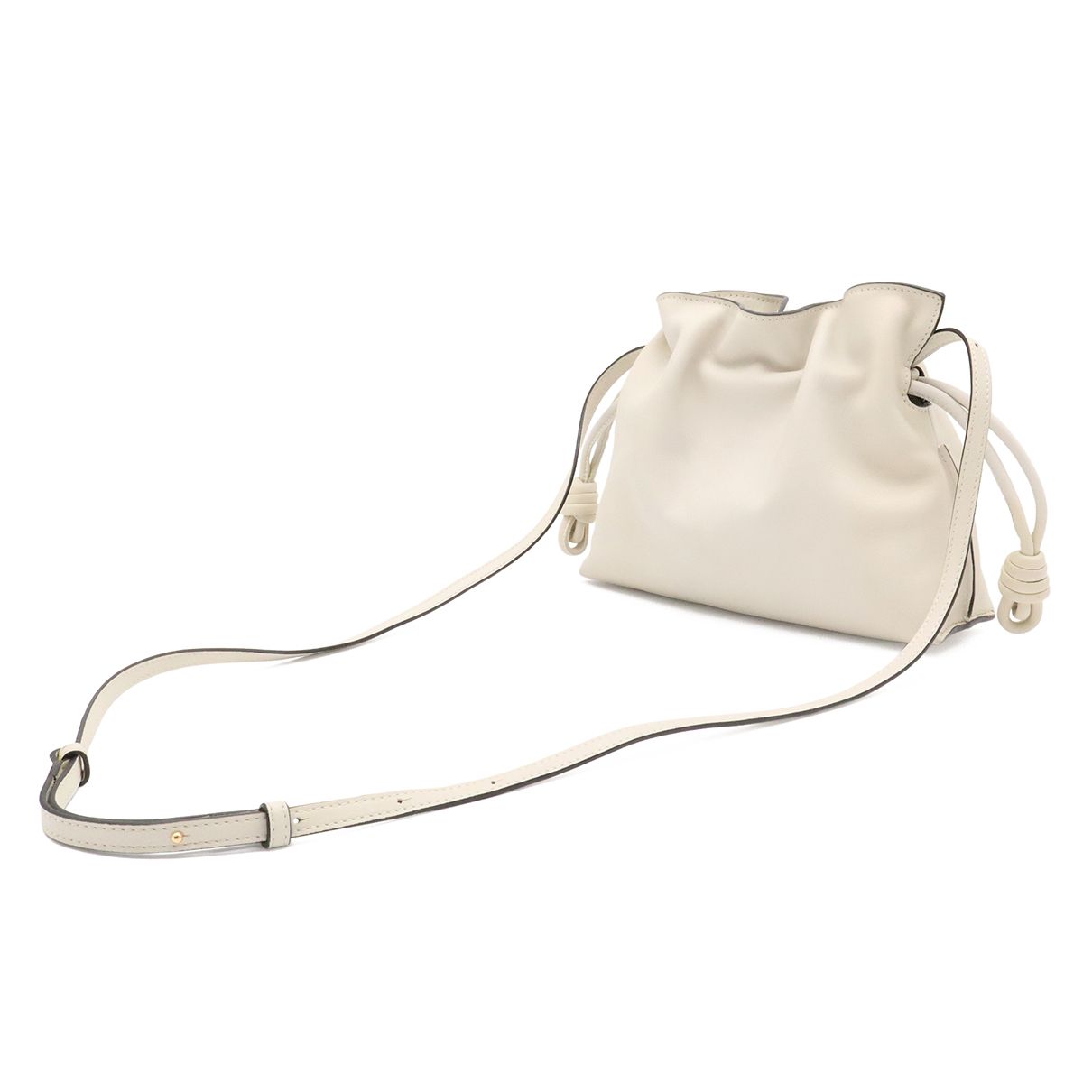 Loewe Anagram Flamenco Clutch Mini Shoulder Bag Pochette 2-Way Drawstring — view 2